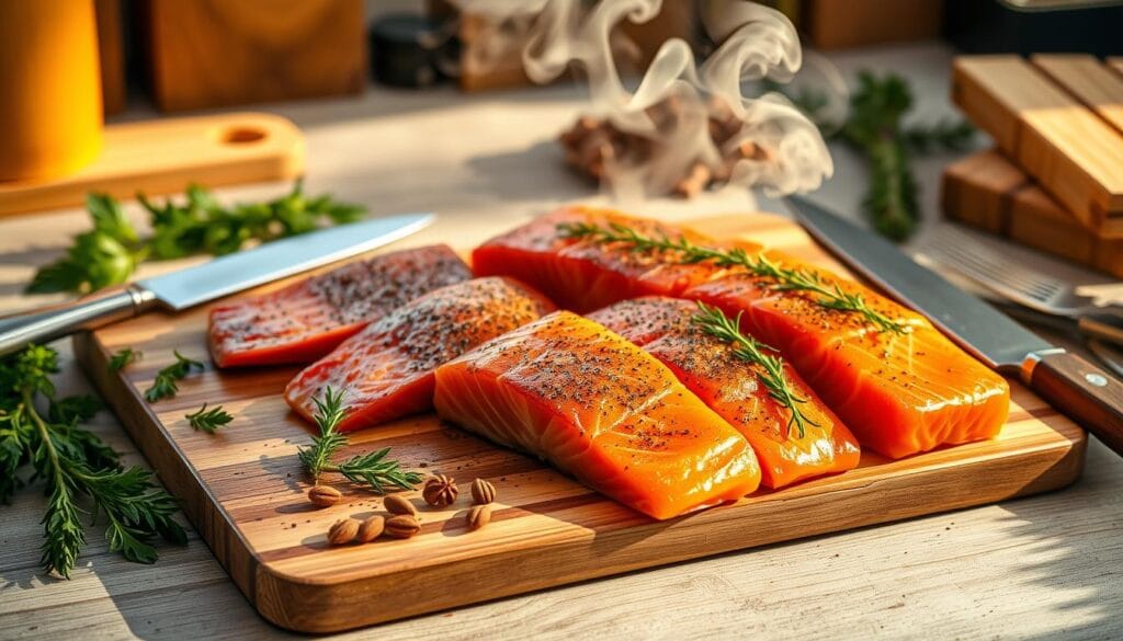 Cold Smoked Salmon Preparation Cold Smoked Salmon Preparation